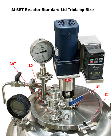 Dual-Jacketed 100L 316L SS Reactor - Crystallization Package