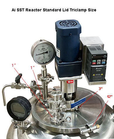 Dual-Jacketed 200L Stainless Steel Reactor w/ Filter