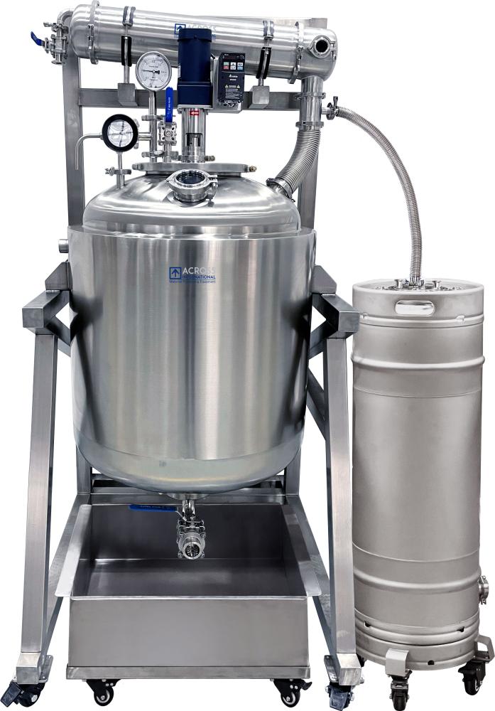 Dual-Jacketed 300L Stainless Steel Reactor - Certified