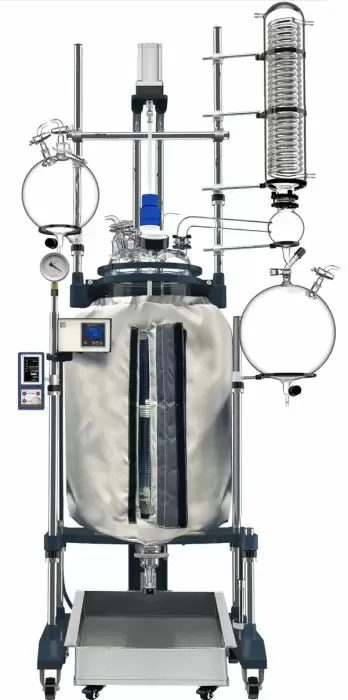 200L Non-Jacketed Glass Reactor with 200°C Heating Jacket