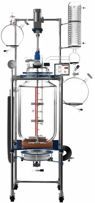 100L Single / Dual Jacketed Glass Reactor System with Filter