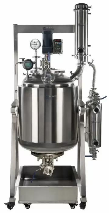 Dual-Jacketed 200L Stainless Steel Reactor w/ Filter