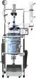 Single or dual-jacketed glass reactor system with 10 liter capacity from Across International