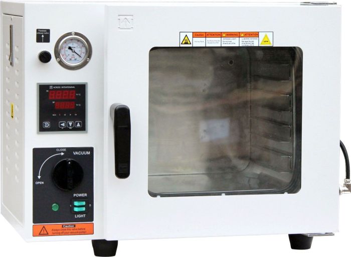 392 Vaccum Oven with LCD Being Instrument 0.9 Cu Ft 120V 50/60Hz 700 Watts 20L Capacity 