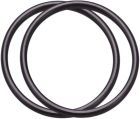 Pair of Rubber Sealing O-rings for PQ-N Series Ball Mill Jars