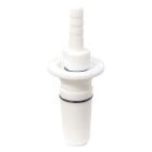 PTFE 24/40 to KF25 or 3/8" Hose Barb Adapter w/ Viton O-rings