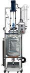 50 liter, single or dual-jacketed glass reactor system with explosion proof motor and controller