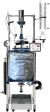 Single or dual-jacketed glass reactor system with 20 liter capacity from Across International