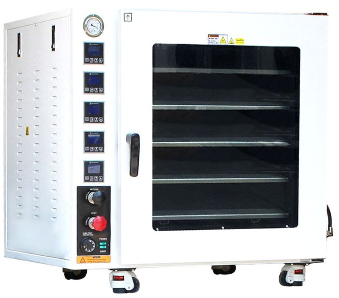 316L SST Optional 250C UL Certified 7.5 CF Vacuum Oven with 5 Heating Shelves