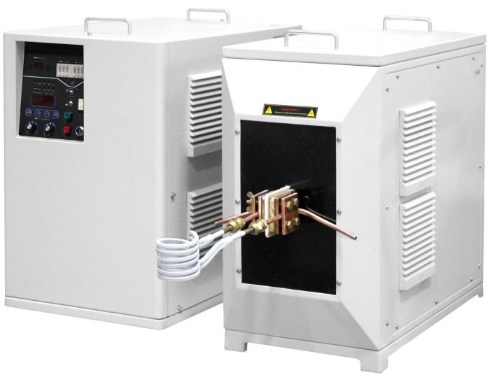 35KW Low-Frequency Dual-Station Induction Heater 1-20KHz