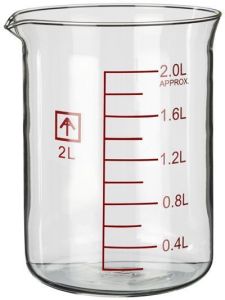 Ai 2L Heavy Wall Glass Beaker for 7" Heated Plates