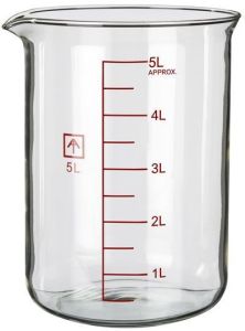 Ai 5L Heavy Wall Glass Beaker for 9" Heated Plates