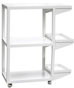 3 Shelf Steel Mobile Cart for Across International's 0.9 and 1.9 cubic feet Vacuum Ovens