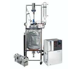Decarboxylation Package - Ai 50L Single/Dual Glass Reactor with Welch Pump