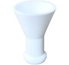 Polytetrafluoroethylene or PTFE funnel for glass reactors