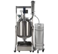 Across International Dual-Jacketed 200 liter 316L-Grade Stainless Steel Reactor