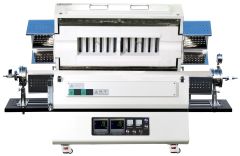 1500C 1-3 Zone Top-Open Tube Furnace with Alumina Tube and Sealing Flanges