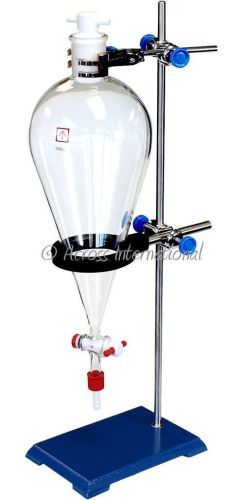 Ai 2 Liter Glass Separatory Funnel Kit with All PTFE Valves