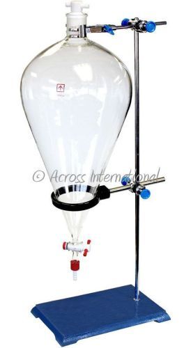 Ai 5 Liter Glass Separatory Funnel Kit with All PTFE Valves