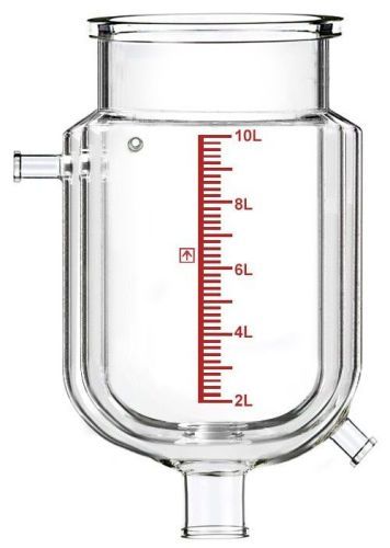 Dual-Jacketed 10L Reactor Vessel for Ai R10 Glass Reactors