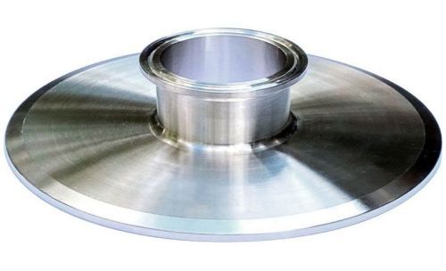 Ai One-Piece 304 SST 6" to 2" Sanitary Tri-Clamp Adapter