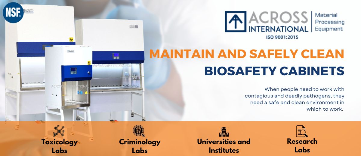 How can maintain and safely clean Biosafety cabinets in Labs