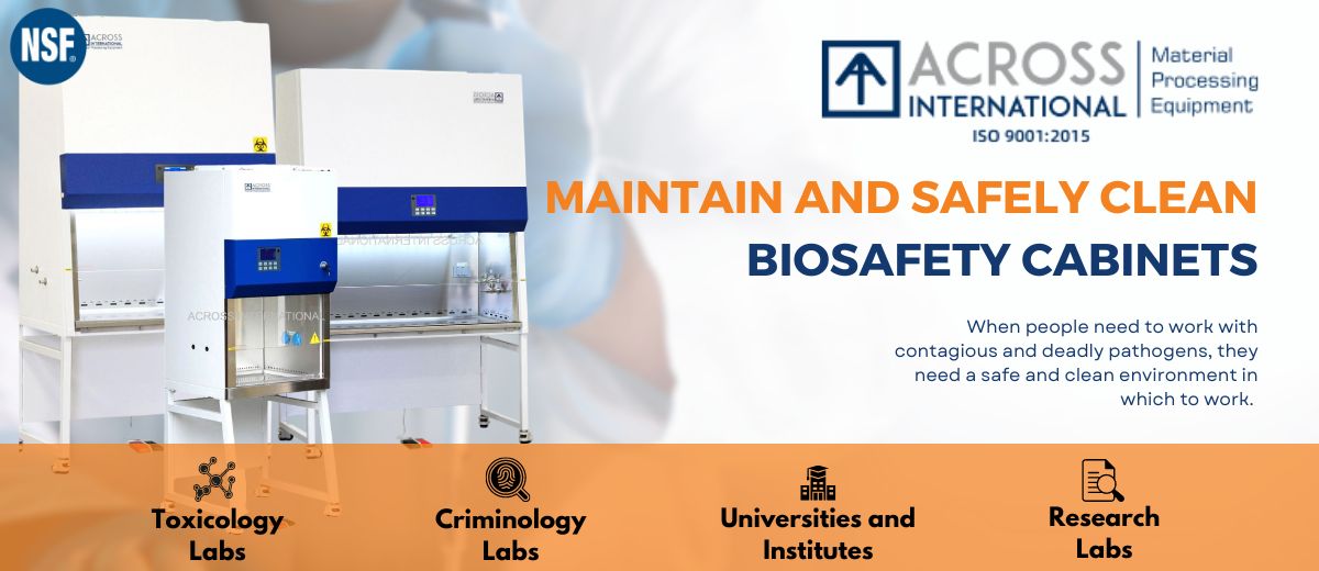 How can maintain and safely clean Biosafety in Labs
